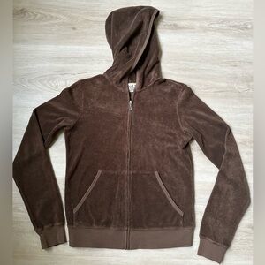 Juicy Couture Hoodie Jacket Brown Medium